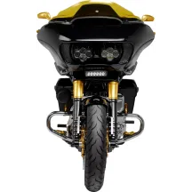 Genesis® 4 Dynamic LED Road Glide® Windshield Trim — HD, Black, Smoke lens, Pair