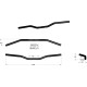Manillares Street-X — abrazadera 25.4 mm, ancho 76.5 cm, negro brillo