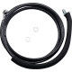 Línea de embrague hidráulica de acero inoxidable — 188,3 cm (74-1/8"), +4", negro vinílico