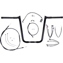 1-1/4" Viking Handlebar Installation Kit — 1-1/4" diameter, 7-3/4" center width, Black gloss