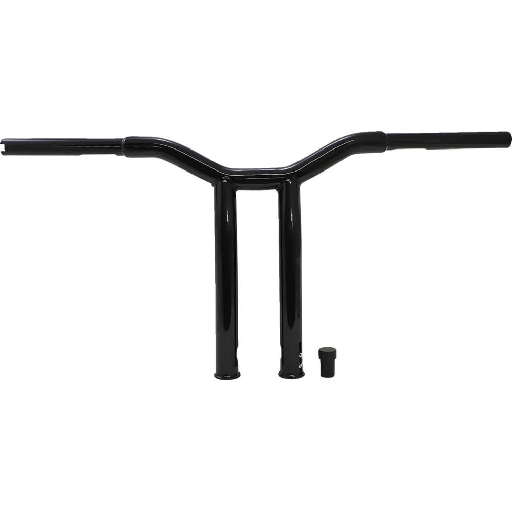 Dominator Handlebar — 32 mm (1-1/4") diameter, 29" width, 12" rise, 5" pullback, notched for throttle-by-wire, Black