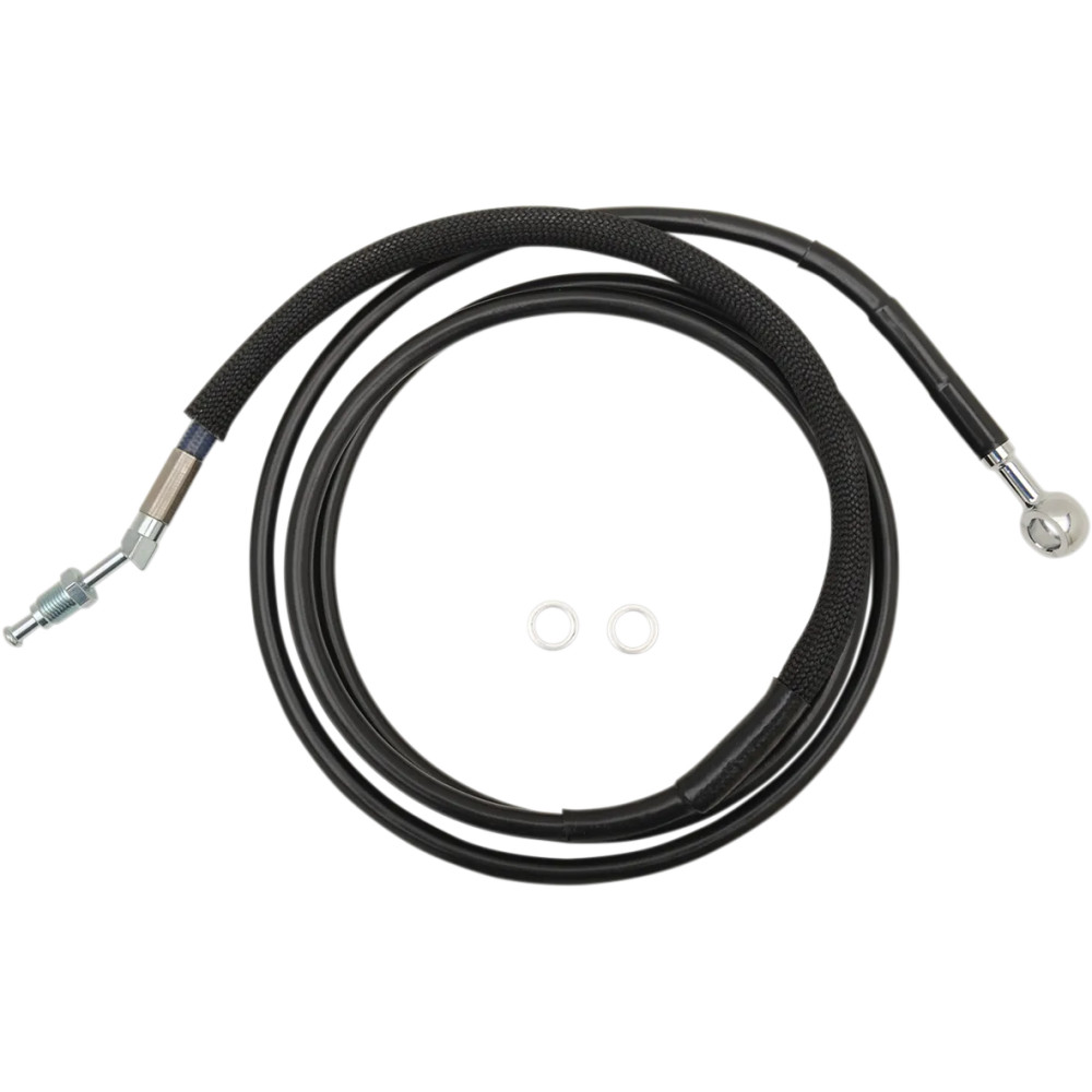 Stainless Steel Hydraulic Clutch Line — 70-1/8" (178 cm), Vinyl-Coat Black