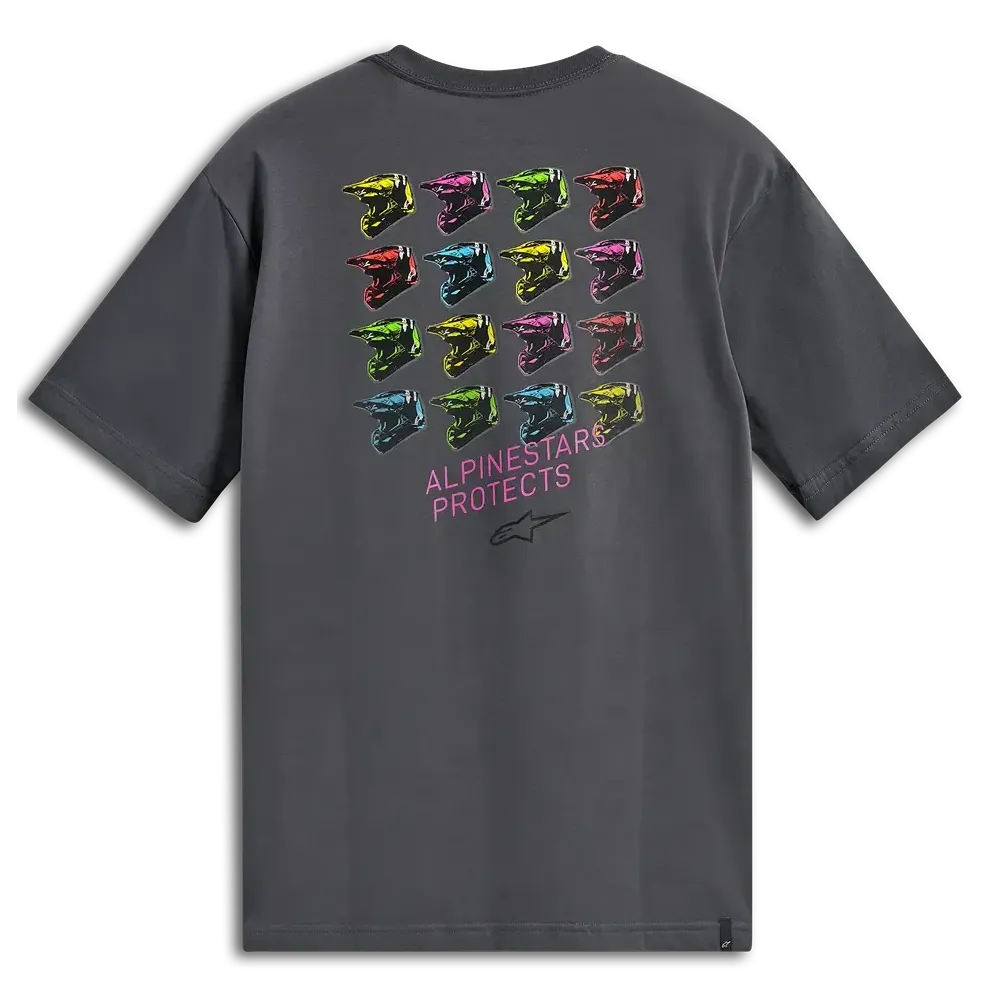 ALPINESTARS (CASUALS) TEE SS CSF POP HELMET CHARCOAL
