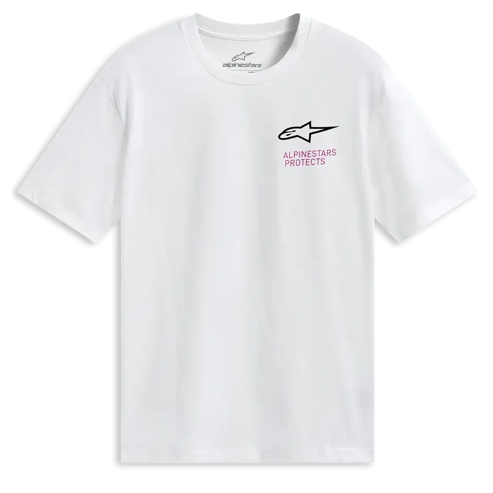 ALPINESTARS (CASUALS) TEE SS CSF POP HELMET WHITE 2X