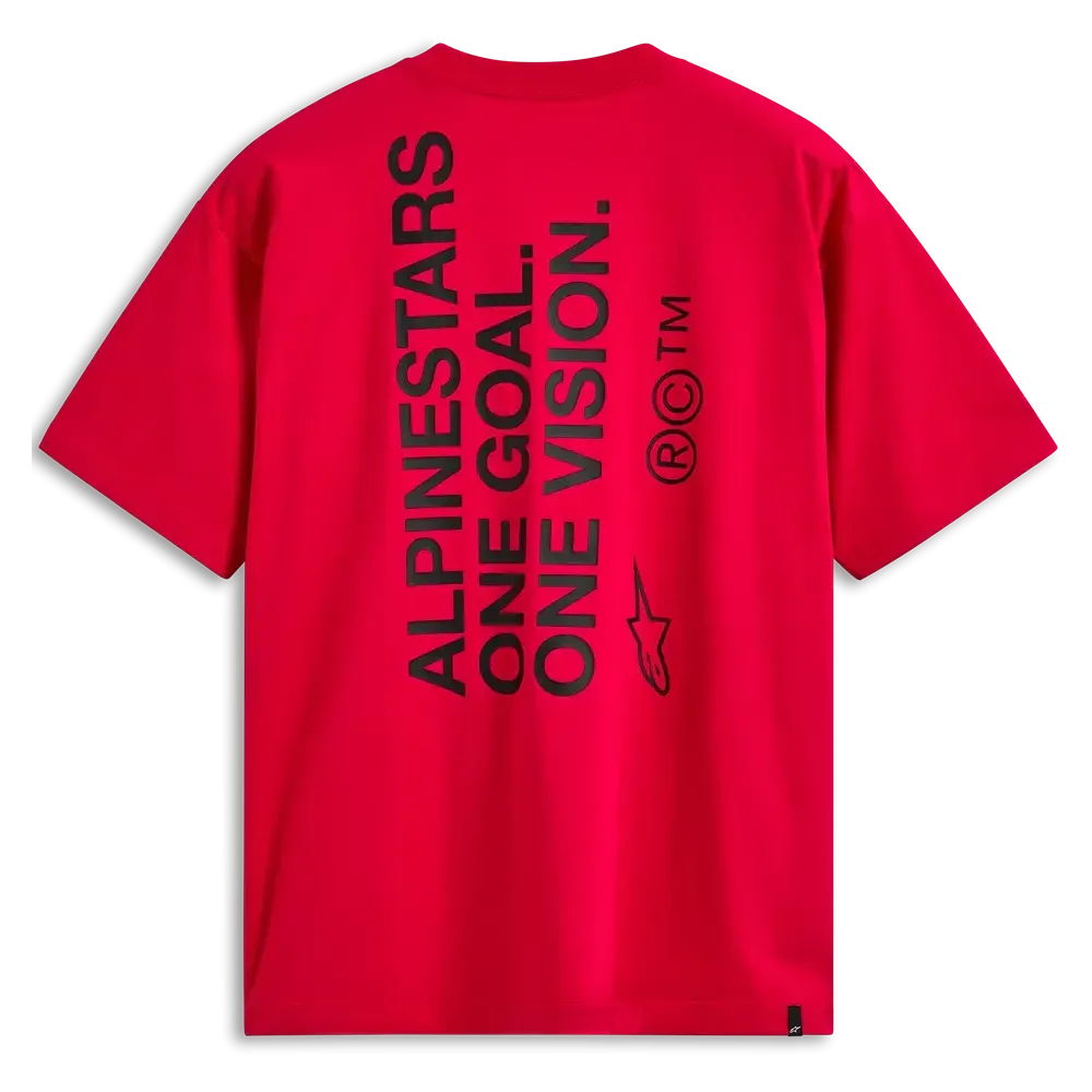 ALPINESTARS (CASUALS) TEE SS CSF OVERSIZED ONE RED X
