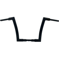 Manillar Flat Top EZ Install de 1-1/2" — alzada 12", ancho 35", retroceso 8", Negro