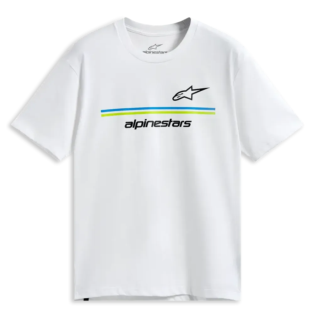 ALPINESTARS (CASUALS) TEE SS CSF LANES WHITE 2XL
