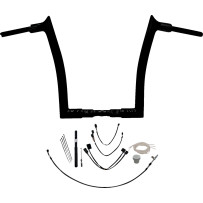 Kit de manillar EZ Install de punta superior 1-1/2" — abrazadera 1-1/4", elevación 14", Negro