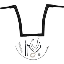 Kit de manillar plano EZ Install de 1-1/2" — 38 mm (1-1/2"), abrazadera 32 mm (1-1/4"), alzada 16", negro