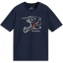 ALPINESTARS (CASUALS) TEE CSF MX HELMET NAVY L
