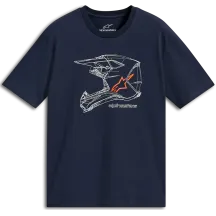 ALPINESTARS (CASUALS) TEE CSF MX HELMET NAVY 2XL