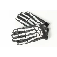 JOHN DOE GLOVE SKELETOR LEATHER BLACK/W