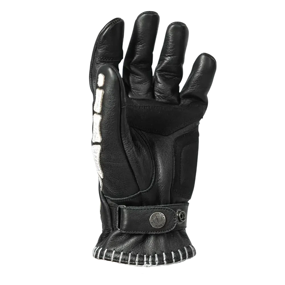 JOHN DOE GLOVE SKELETOR LEATHER BLACK/W
