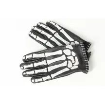 JOHN DOE GLOVE SKELETOR LEATHER BLACK/W