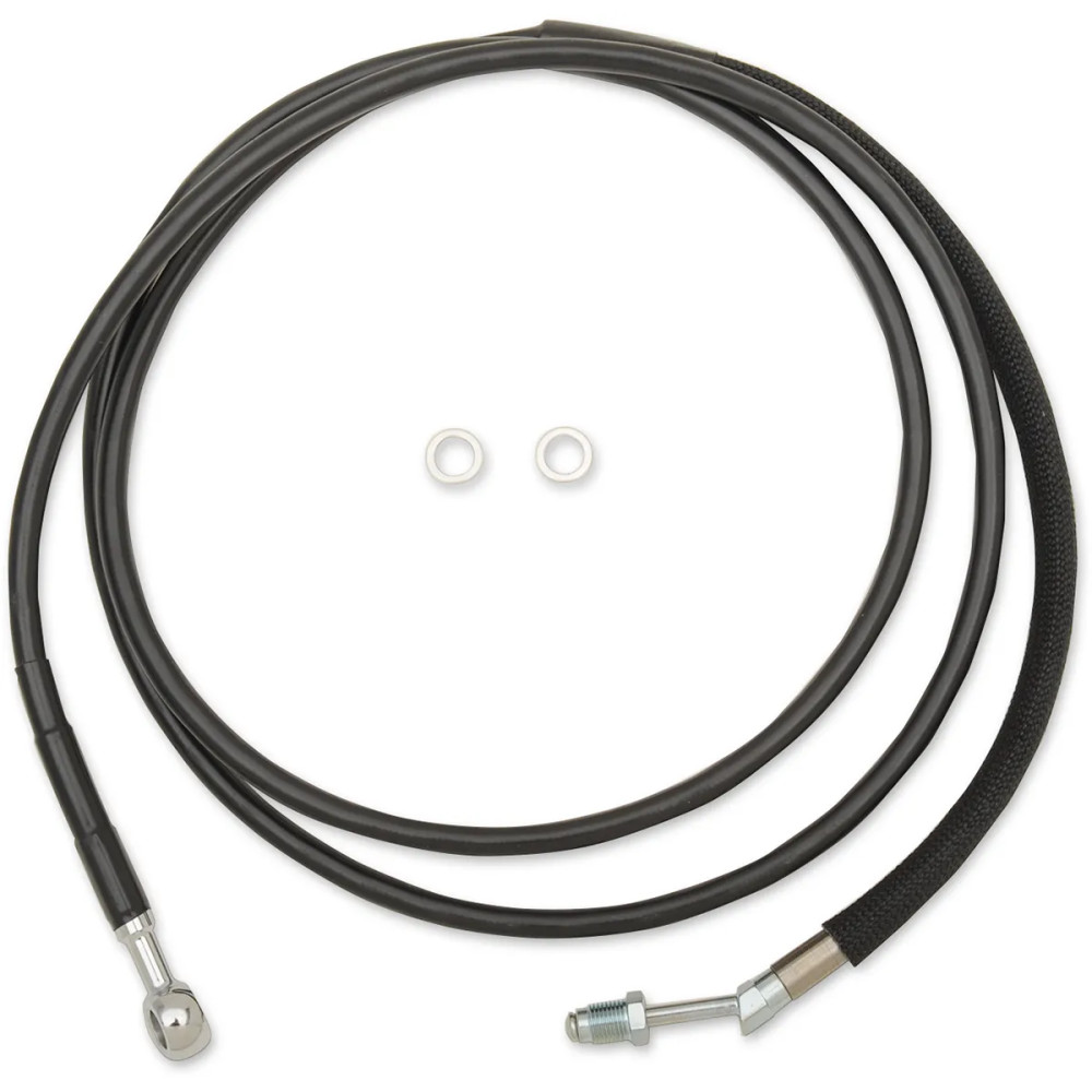 Stainless Steel Hydraulic Clutch Line — 76-1/8" (193.5 cm), Vinyl-Coat Black