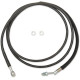 Línea de embrague hidráulica de acero inoxidable — 76-1/8" (193,5 cm), negro con recubrimiento vinílico