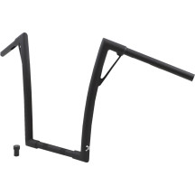 Louie Handlebar — 25.4 mm (1") clamp, 40.5 cm (16") rise, 91.5 cm (36") width, Black flat finish