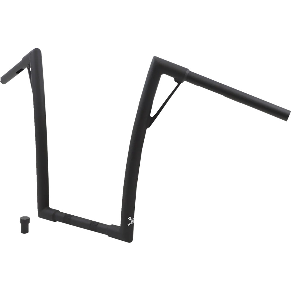 Louie Handlebar — 25.4 mm (1") clamp, 40.5 cm (16") rise, 91.5 cm (36") width, Black flat finish