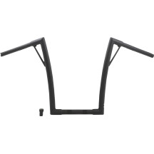 Louie Handlebar — 25.4 mm (1") clamp, 40.5 cm (16") rise, 91.5 cm (36") width, Black flat finish