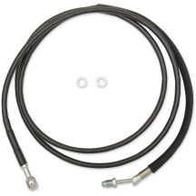 Stainless Steel Hydraulic Clutch Line — 78-1/8" length, +8" size, Vinyl-Coat Black