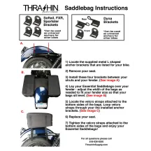 Alforjas Esenciales — Negro, trasera, instalación atornillada