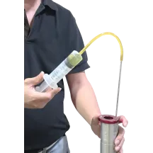 Medidor de nivel de aceite de horquilla — Rojo, Plata, Amarillo, Transparente