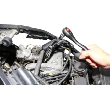 Vaso para bujía magnético articulado — 6 pulg., carraca 3/8 pulg., Plateado