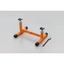 Adjustable Lift Stand — max lift 270 mm, width 235–360 mm, 200 kg load, orange