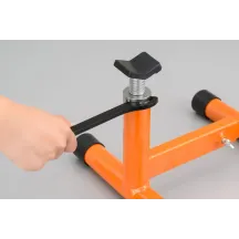 Adjustable Lift Stand — max lift 270 mm, width 235–360 mm, 200 kg load, orange