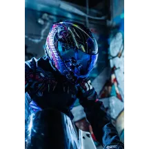 Threshold™ Synthwave Lazer Cobra Casco modular — 2XL, Azul