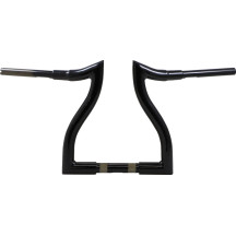Manillar Hammerhead — 38 mm (1-1/2") diámetro, 14 cm (5-1/2") retroceso, 30,5 cm (12") elevación, Negro
