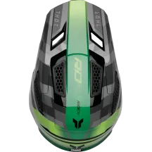 Casco Fleet Camber — Talla L, Negro/Verde, Brillante