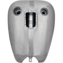 One-Piece Extended Gas Tank — 5.1 US gal (19.3 L), 2" extended, Raw