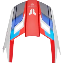 Kit de visera Fleet Defy — XS-M, rojo, blanco, azul