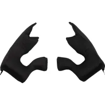 Almohadillas de mejilla para casco juvenil Fleet — Talla L, para Fleet, negro