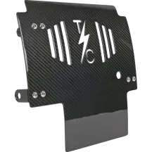 Placa protectora de fibra de carbono — negro