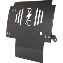 Placa protectora de fibra de carbono — negro