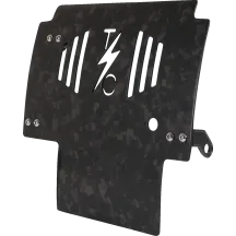 Forged Carbon Fiber Skid Plate — 11.5" L x 11.5" W, 0.125" thick, Black