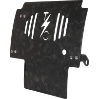 Forged Carbon Fiber Skid Plate — 11.5" L x 11.5" W, 0.125" thick, Black