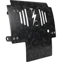 Forged Carbon Fiber Skid Plate — 11.5" L x 11.5" W, 0.125" thick, Black