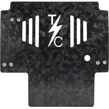 Forged Carbon Fiber Skid Plate — 11.5" L x 11.5" W, 0.125" thick, Black