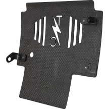 Forged Carbon Fiber Skid Plate — 11.5" L x 11.5" W, 0.125" thick, Black