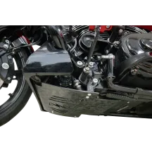 Forged Carbon Fiber Skid Plate — 11.5" L x 11.5" W, 0.125" thick, Black