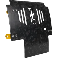 Forged Carbon Fiber Skid Plate — 11.5" x 11.5", 0.125" thick, Black