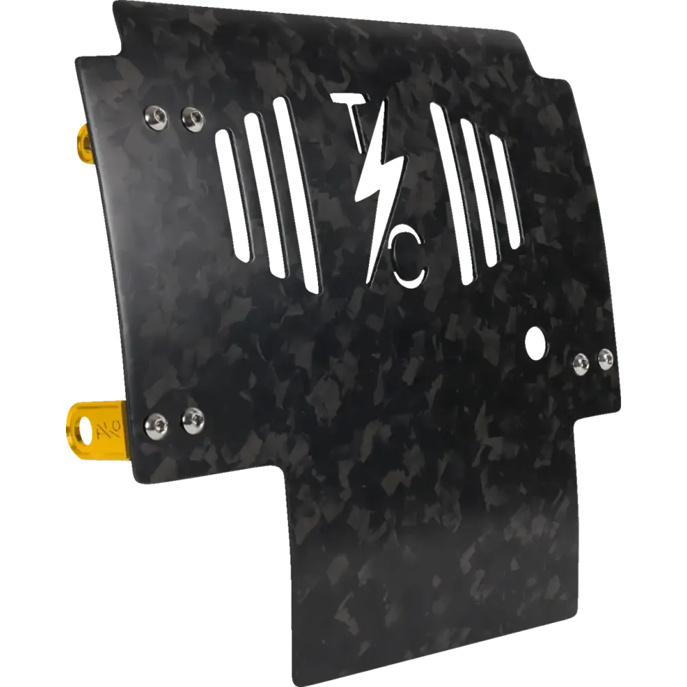 Forged Carbon Fiber Skid Plate — 11.5" x 11.5", 0.125" thick, Black