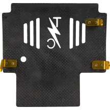 Forged Carbon Fiber Skid Plate — 11.5" x 11.5", 0.125" thick, Black