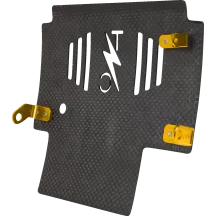 Forged Carbon Fiber Skid Plate — 11.5" x 11.5", 0.125" thick, Black