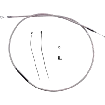 Redesigned Polished Stainless Clutch Cable — 174.5 cm overall length, 71 mm travel