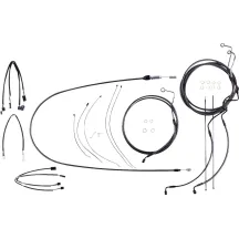 Black Pearl™ Designer Handlebar Installation Kit — 15–17" handlebar height, Ape Hanger, Black