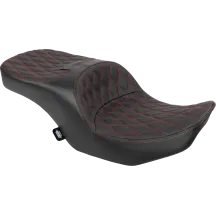 Freedom Touring Seat — 29-1/2" overall, 15" driver width, Black/Red